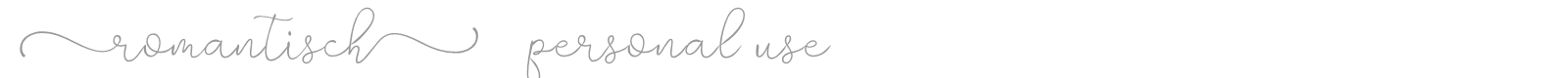 Romantisch font preview